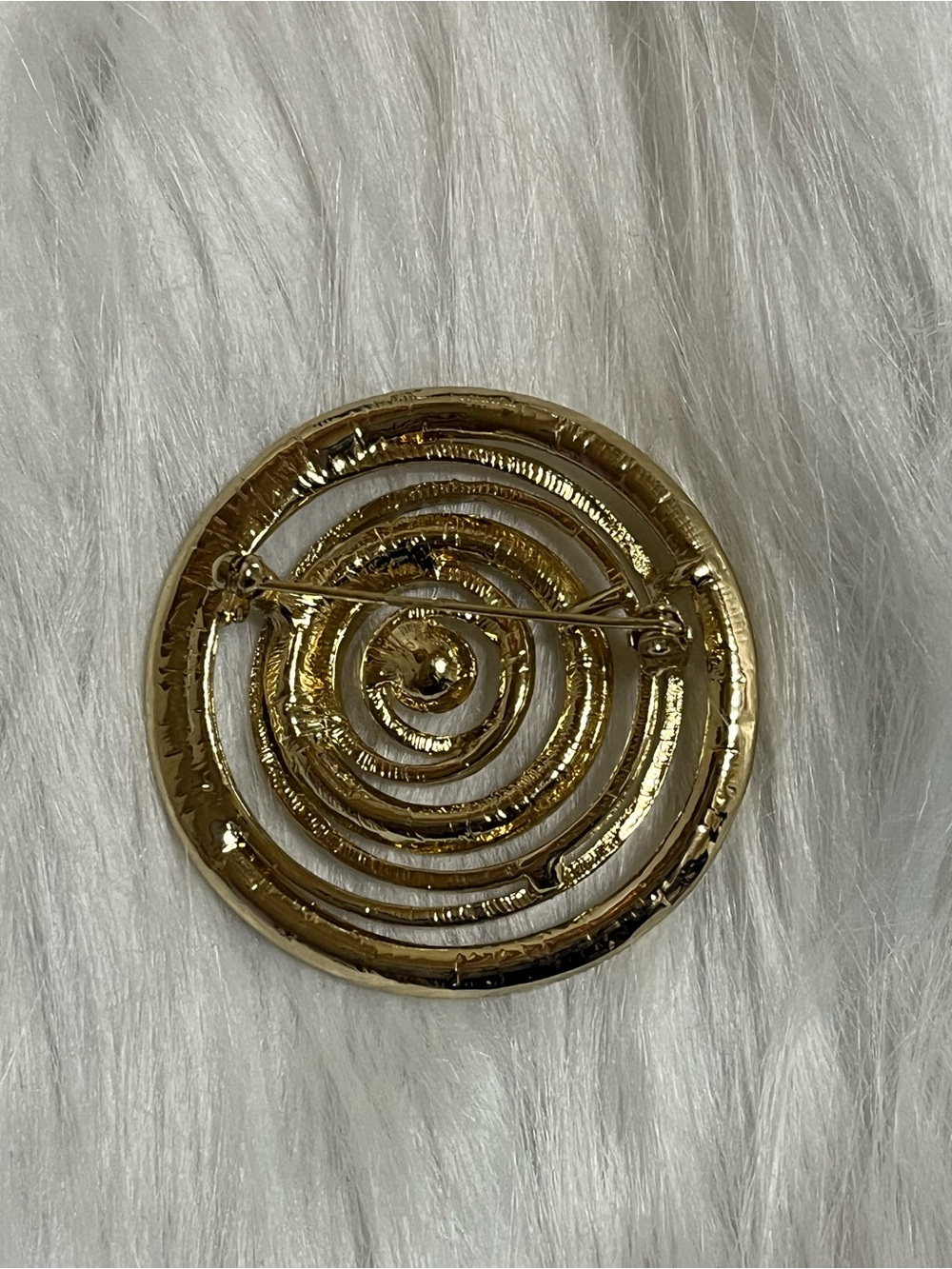 Swirl Rhinestone Brooch - Picture 4 of 8